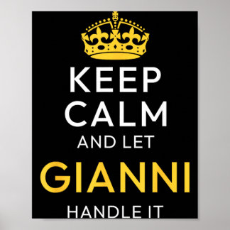 Blijf Kalmeer En Laat Gianni Het Aanpakken Funny N Poster