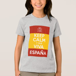 Blijf Kalmeer en lang leve Spanje Tri-Blend Shirt