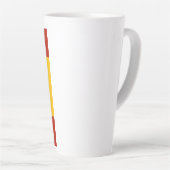 Blijf Kalmeer en leve Spanje Latte Mok (Rechterhoek)