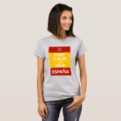 Blijf Kalmeer en leve Spanje T-shirt (Voorkant volledig)