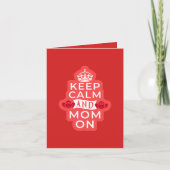 Blijf Kalmeer en Mama Op Moederdag Kaart (Voorkant)