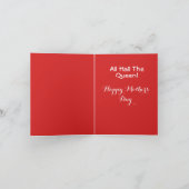 Blijf Kalmeer en Moeder Aan Moederdag Kaart (Binnen)