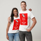 Blijf Kalmeer en Om Nom Nom Dinosaur T-Shirt (Unisex)
