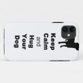 Blijf Kalmeer en Omhels Je Hond Case-Mate iPhone Case (Achterkant (horizontaal))