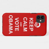 Blijf Kalmeer en Stem Obama 2012 iPhone 5 Hoesje (Achterkant (horizontaal))