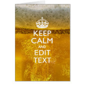 Blijf Kalmeer En Stuur Je Tekst voor een Bier (Voorkant)