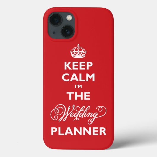 Blijf Kalmeer Ik Ben De Trouwplanner Witte Tekst G Case-Mate iPhone Case (Achterkant)