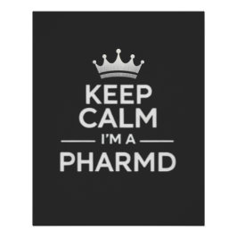 Blijf Kalmeer ik ben een Apotheker Grappige Apothe Perfect Poster