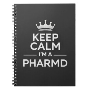 Blijf Kalmeer Ik ben een PharmD Grappige Apotheek Notitieboek