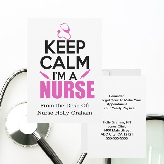 Blijf Kalmeer Ik Ben Een Verpleegkundige Herinneri Aankondiging