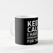 Blijf Kalmeer Ik Heb Daar Een Spreadsheet Voor Koffiemok (Voorkant links)