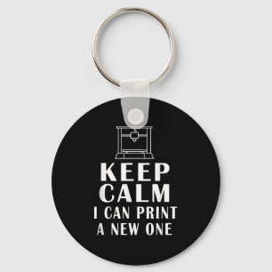 Blijf Kalmeer Ik Kan Een Nieuwe Printen Grappige Q Sleutelhanger