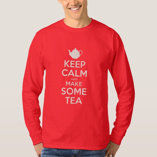 Blijf Kalmeer - maak thee T-shirt (Voorkant)