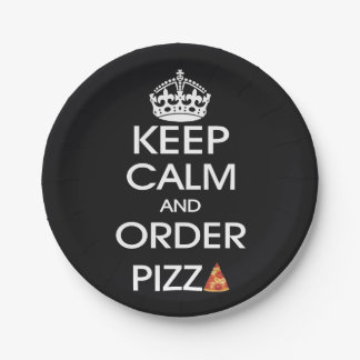Blijf Kalmer En Bestel Pizza Papieren Bordje
