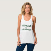 Blijf Kalmer en Eet Zeewier Tanktop (Volledige Voorkant)