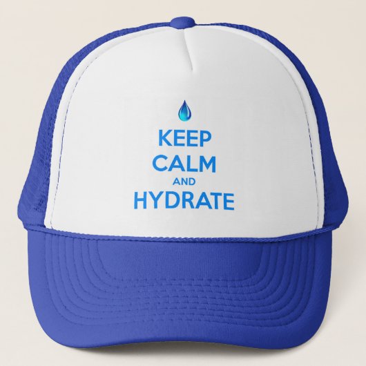 Blijf Kalmer En Hydrateer Trucker Pet (Voorkant)