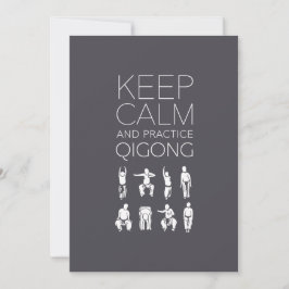 Blijf Kalmer en Oefen Qigong Kaart