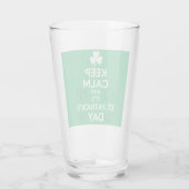 Blijf Kalmer Het Is St. Patrick's Dag Iers Glas (Achterkant)