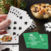 Blijf Kalmer Het Is St. Patrick's Dag Iers  Pokerkaarten (Insitu)