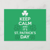 Blijf Kalmer Het Is St. Patrick's Day Iers Briefkaart (Voorkant)