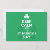 Blijf Kalmer Het Is St. Patrick's Day Iers Kaart (Voorkant)