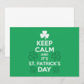 Blijf Kalmer Het Is St. Patrick's Day Iers Kaart (Voorkant / Achterkant)