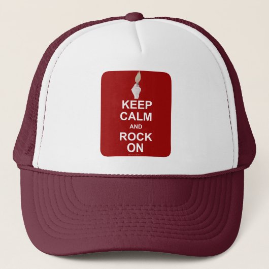 Blijf Kalmer Rock Aan Trucker Pet (Voorkant)