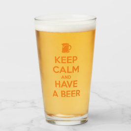 Blijf Kalmeren en Drink een Bier Glas