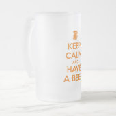 Blijf Kalmeren en Drink een Bier Matglas Bierpul (Voorkant links)