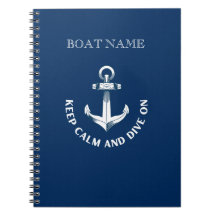 Blijf Kalmeren En Duik Door,Anker Navyblauw