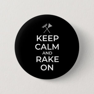 Blijf Kalmeren En Hark Opnieuw Amerika Groot Ronde Button 5,7 Cm