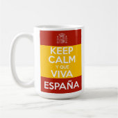Blijf Kalmeren en lang leve Spanje Koffiemok (Links)