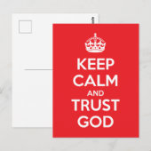 Blijf Kalmeren en Vertrouw op God Briefkaart (Voorkant / Achterkant)