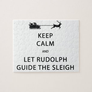 Blijf Kalmeren Laat Rudolph slee rijden Legpuzzel