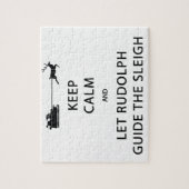 Blijf Kalmeren Laat Rudolph slee rijden Legpuzzel (Verticaal)