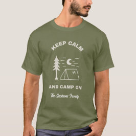 Blijf Kalmeren & Verder Kamperen Kamperen Buitensh T-shirt
