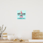 Blijf Kalmpje Turnen Mooi Turnster Poster (Keuken)