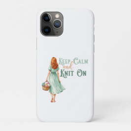 Blijf Kalmpjes & Blijf Breien iPhone Hoesje 