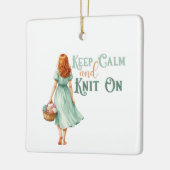 Blijf Kalmpjes & Blijf Breien Ornament (Links)