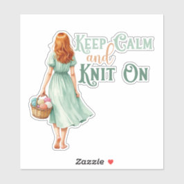 Blijf Kalmpjes & Blijf Breien Sticker