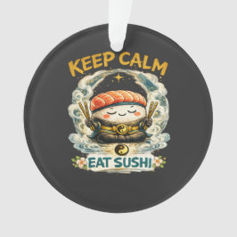 Blijf Kalmpjes & Eet Sushi – Zen Kawaii Sushi Ornament
