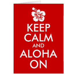 Blijf Kalmpjes en Aloha Op Hibiscus