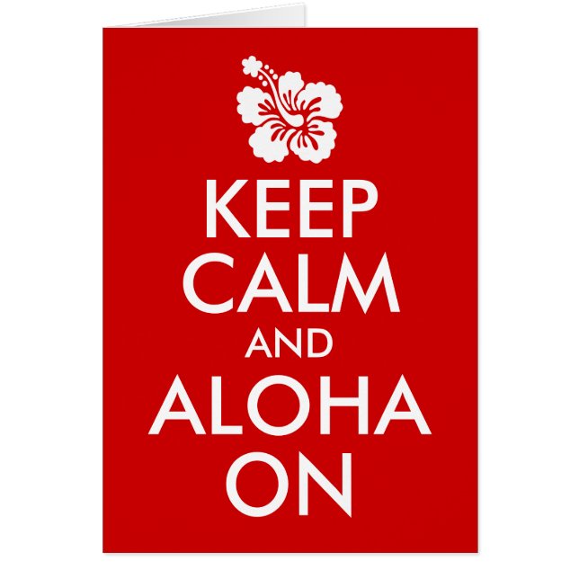 Blijf Kalmpjes en Aloha Op Hibiscus (Voorkant)