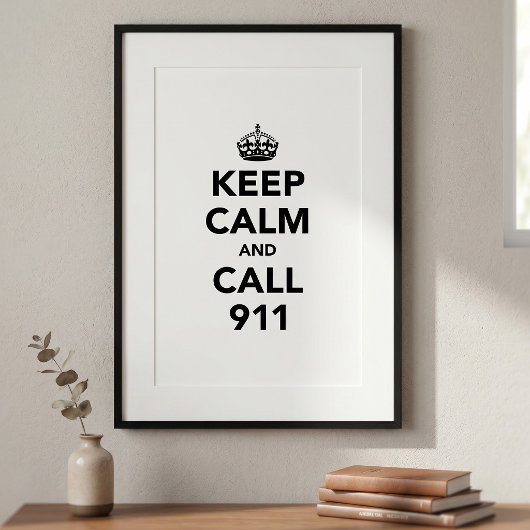Blijf Kalmpjes en Bel 112 Poster