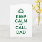 Blijf Kalmpjes en Bel Papa Kaart (Gele Bloem)