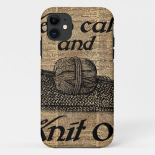 Blijf Kalmpjes En Blijf Breien iPhone 11 Hoesje