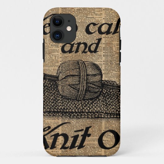 Blijf Kalmpjes En Blijf Breien Case-Mate iPhone Case (Achterkant)