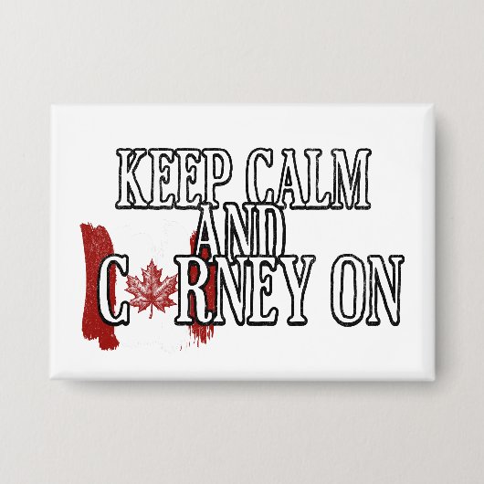 Blijf Kalmpjes en Carney Aan Button (Voorkant)