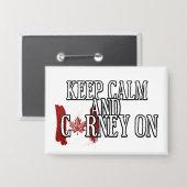 Blijf Kalmpjes en Carney Aan Button (Voorkant / Achterkant)