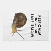 Blijf Kalmpjes en Doe het Langzaam Keukenhanddoek (Horizontaal)